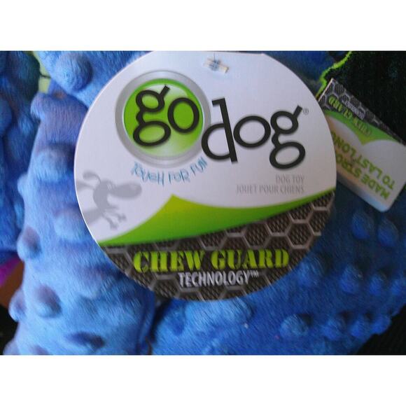 GoDog Dragons Chew Guard Squeaky Plush Dog Toy - Picture 3 of 8